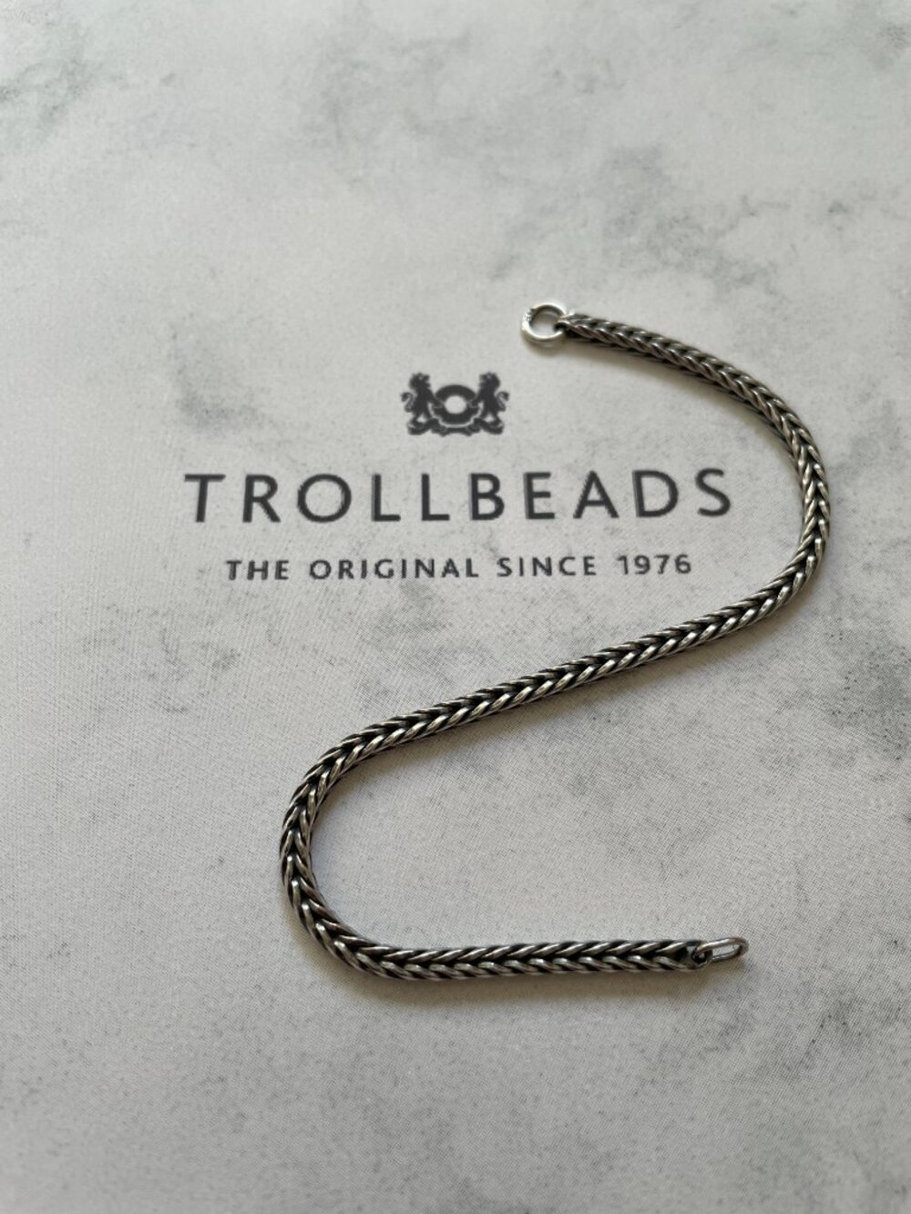 TROLLBEADS 925 Sterling Silver Foxtail Flexible Chain Bracelet 8.25 NEW - Picture 2 of 4